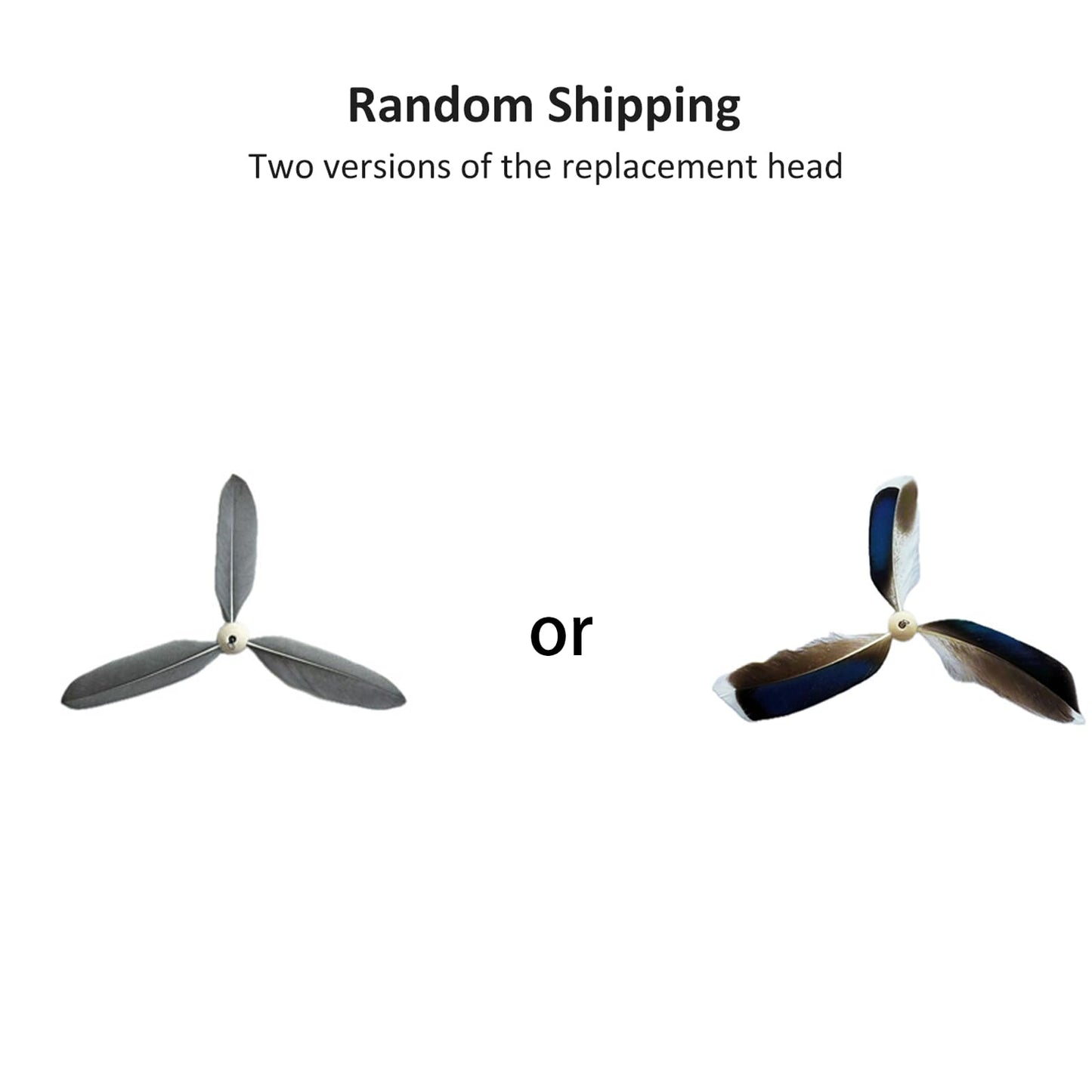 BSLOB Spinning Feather Propeller Refills for Cat Wand Toy, Cat Toy