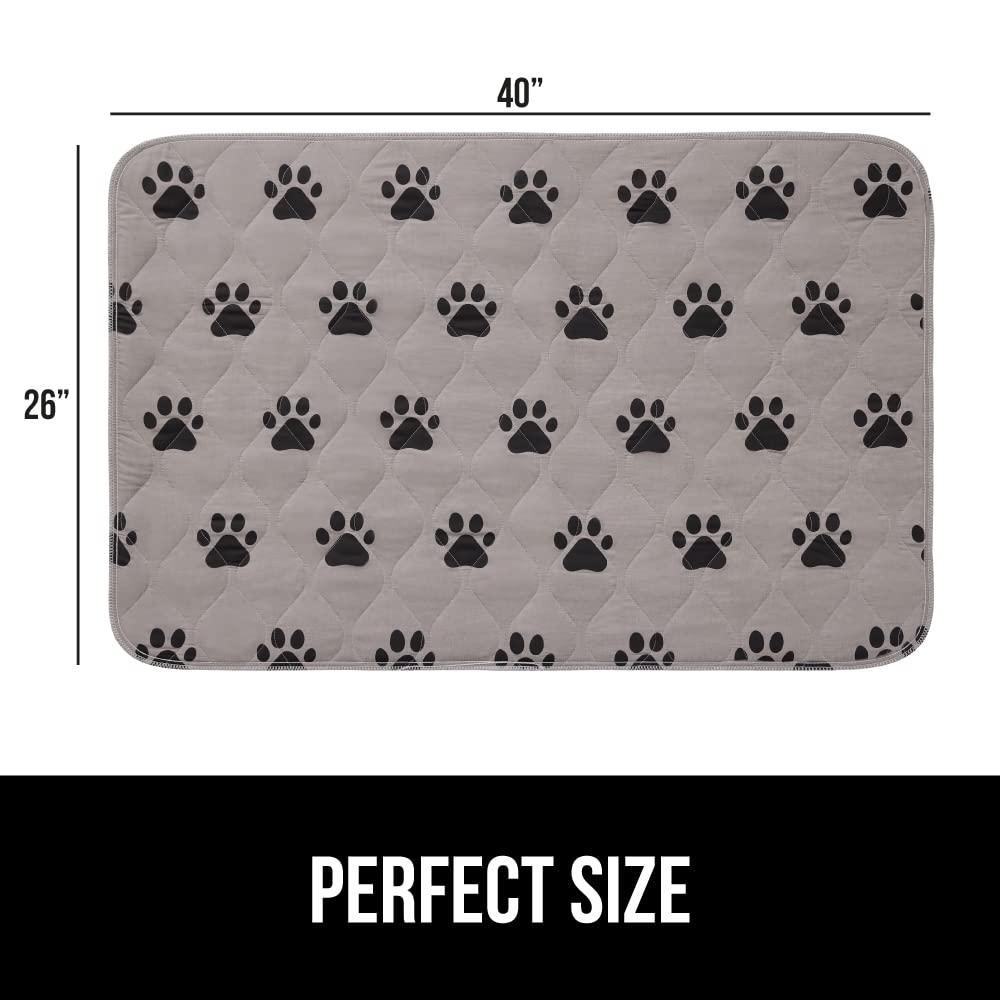 GORILLA GRIP Washable Puppy Pads, 40x26, Slip Resistant Dog Crate Mat