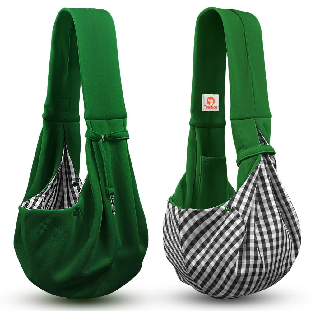 Tomkas Small Dog Cat Sling Carrier Puppy Purse Travel Wrap Bag
