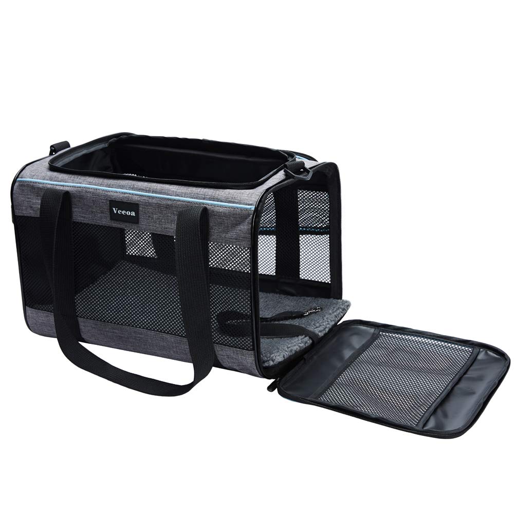 Vceoa Cat, Dog Carrier for Pets Up to Soft-Sided Cat Bag Animal Bag