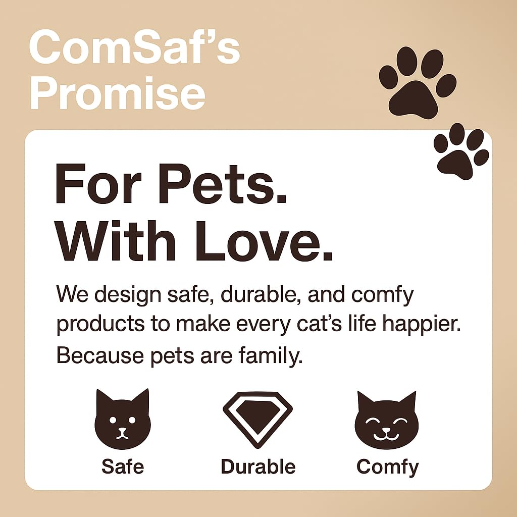 ComSaf Large Cat Scratcher Bed 26" Cat Scratching Board Cat Board
