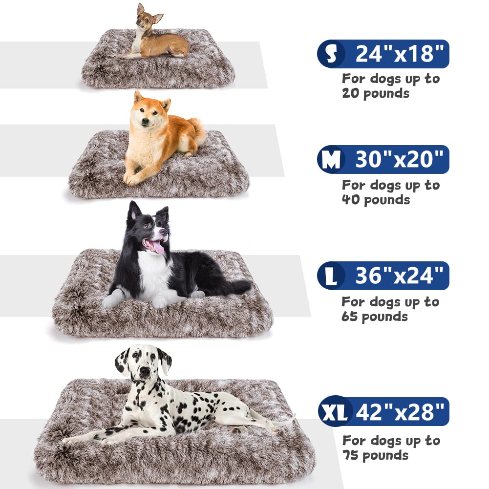 ULIGOTA Dog Crate Pad for Large Dogs, Deluxe Plush Anti-Slip Pet Bed
