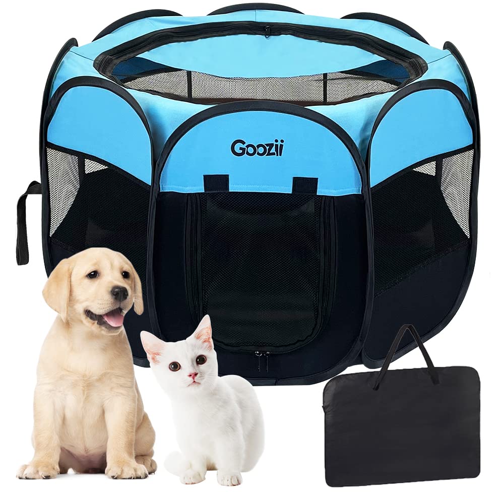 Goozii Dog Playpen for Large Dogs Portable Collapsible, Indoor Crate