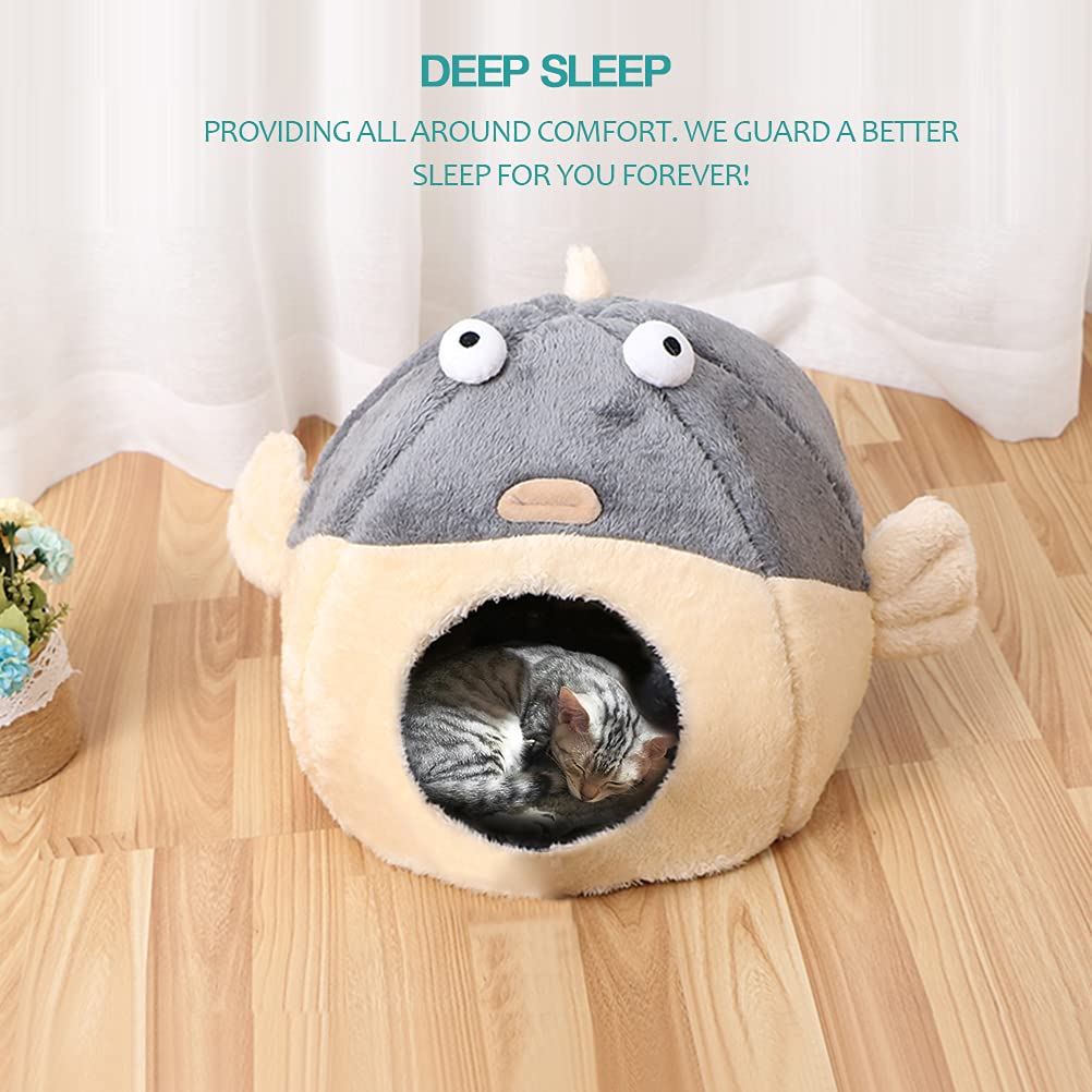 Cat Beds for Indoor Cats Cat Bed Cave with Removable Washable Bed
