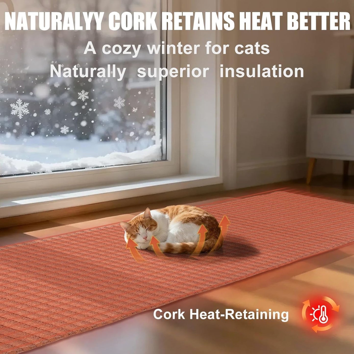 Natural Cork-Cat Scratch mat-Cat Scratch Pad Rug-cat Couch