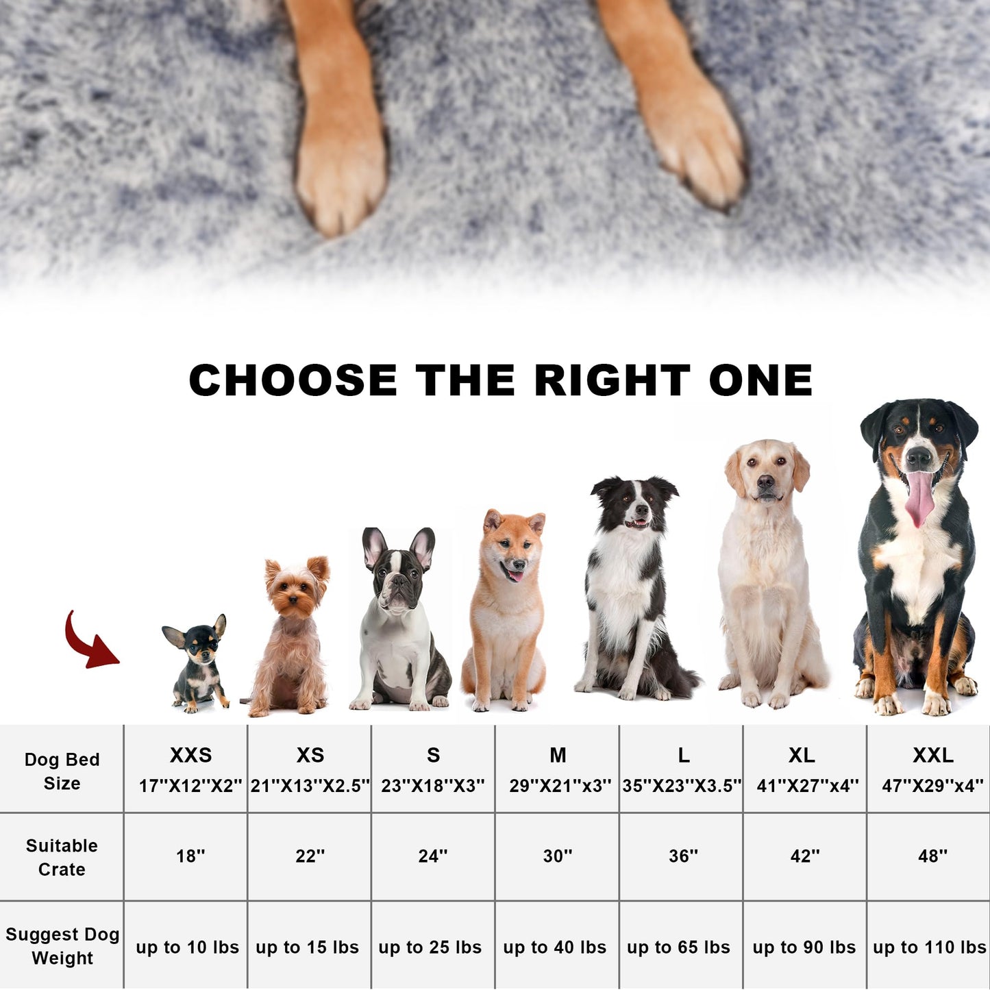 Bedfolks Waterproof Crate Bed, Plush Dog Cat Bed with Removable Crate