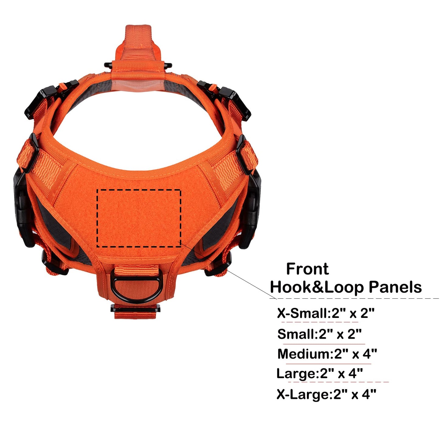 ICEFANG GN3 Tactical Dog Harness with 6X Buckle,Dog Molle Vest