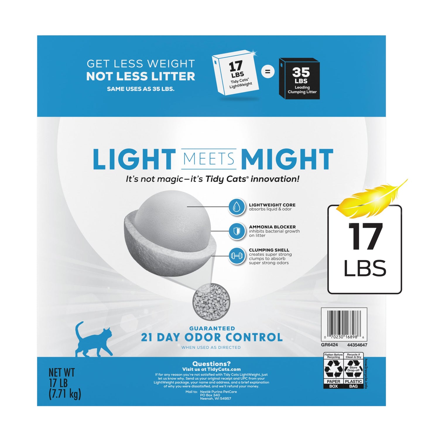 Purina Tidy Cats LightWeight Instant Action, Odor control, Box