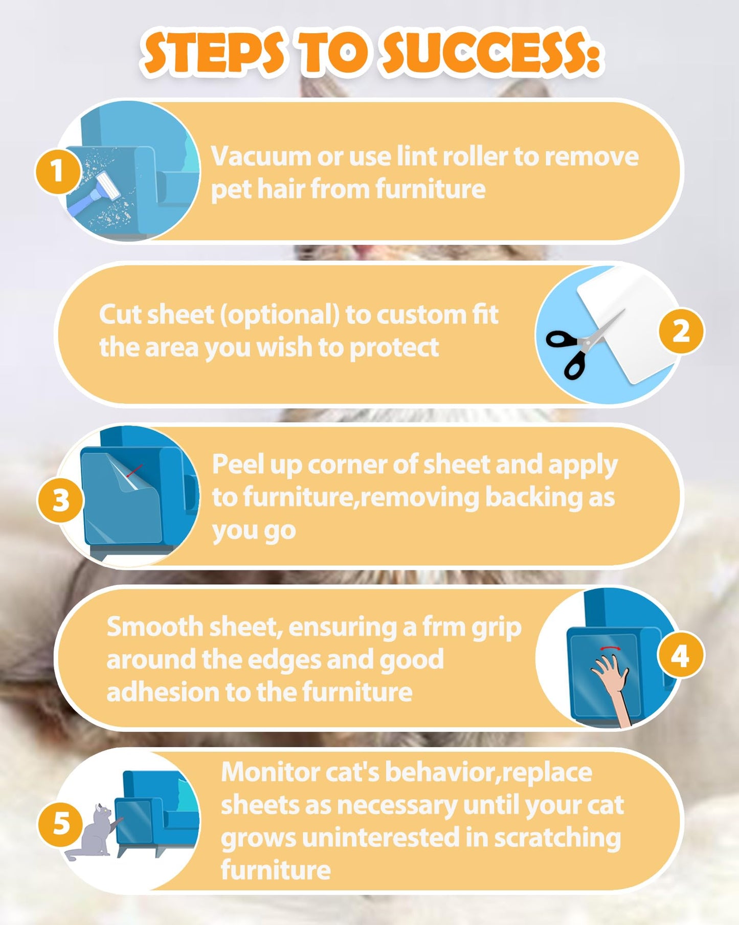 Cat Scratch Couch Furniture Protector: Thickened Protectors Sofa Cover