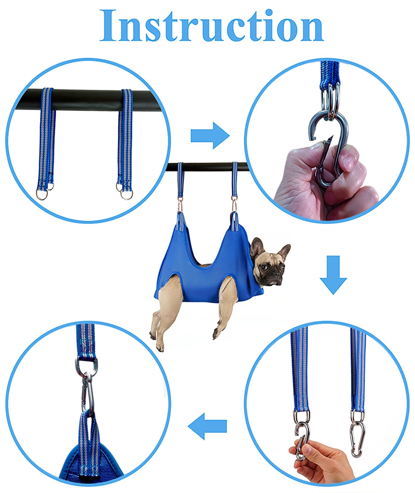 Kkiimatt Dog Grooming Hammock Harness for Extra Small Dog, XS Grooming