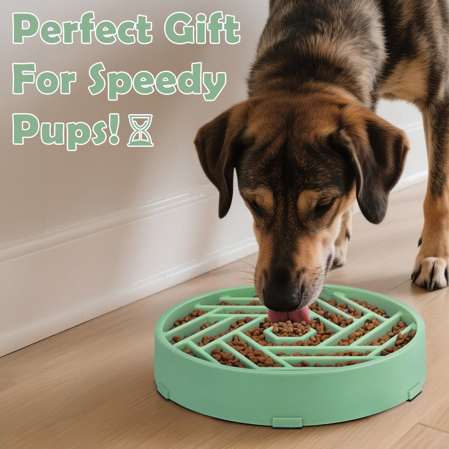 TOBYTO Slow Feeder Dog Bowls Large Medium Breed,Anti-Choking Puzzle