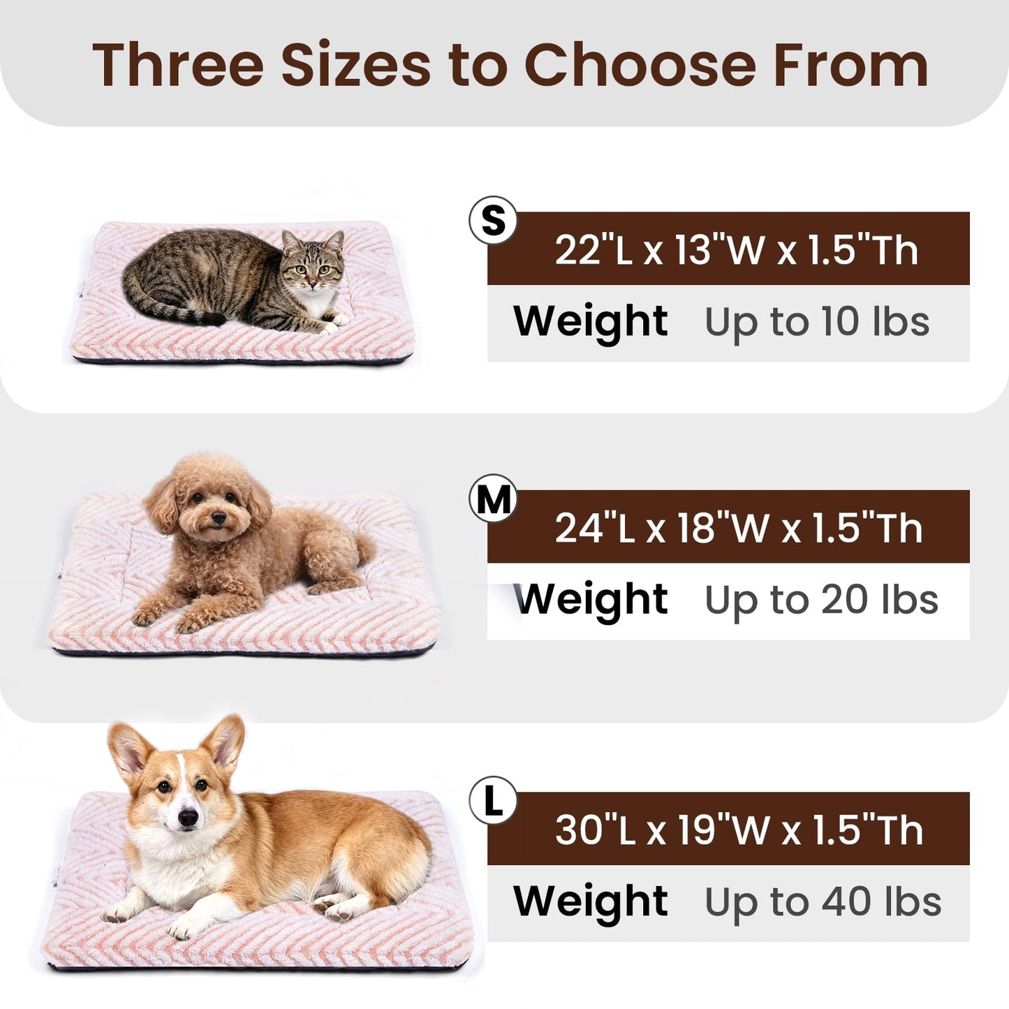 Mora Pets Cat Bed for Indoor Cats Small Dogs Washable Flat Cat Crate