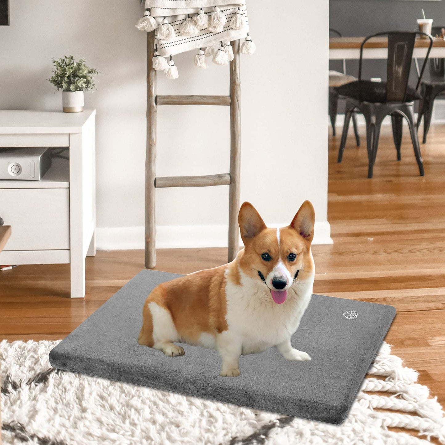 EMPSIGN Stylish Dog Bed Mat Dog Crate Pad Mattress Reversible Bed
