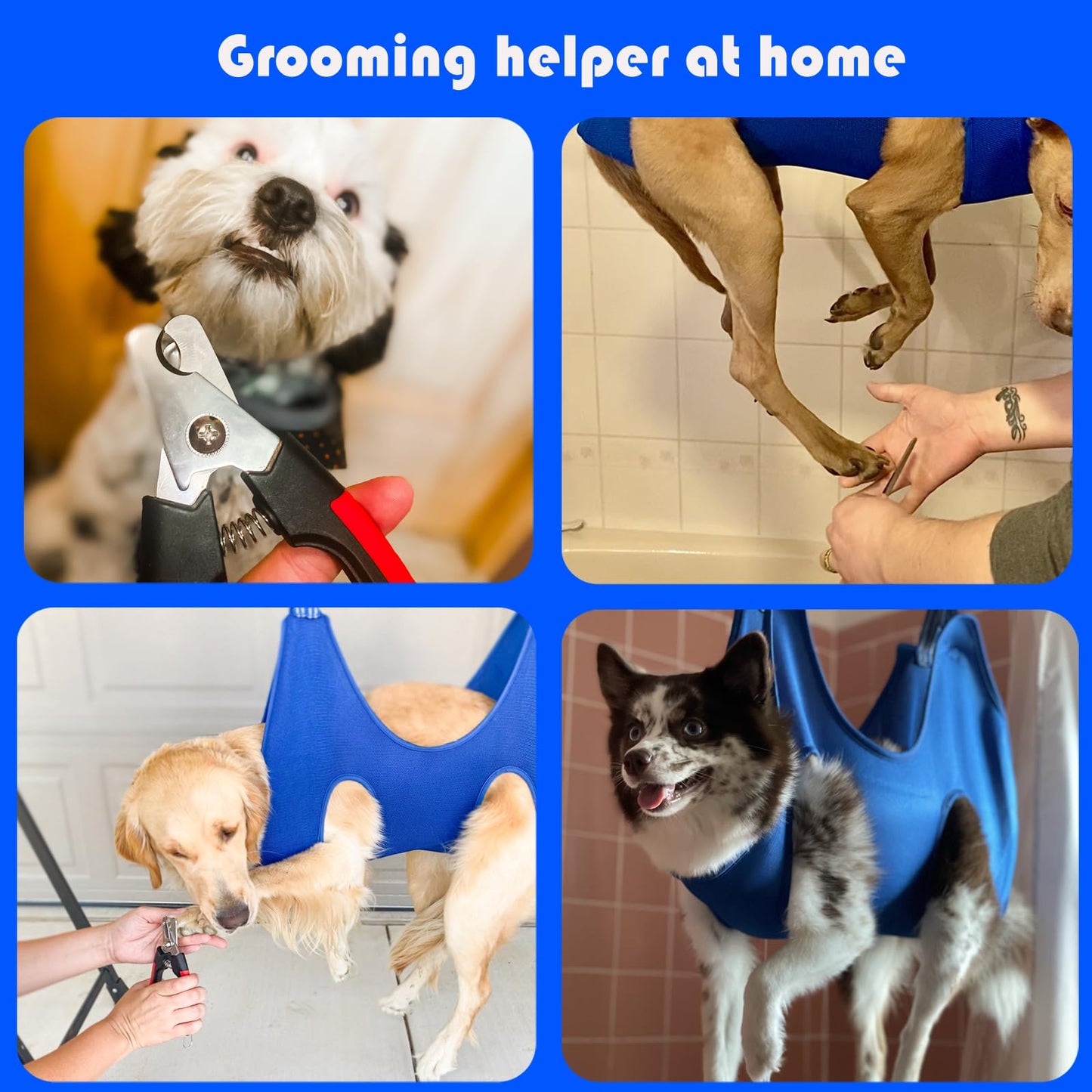 Guzekier Dog Grooming Hammock for Trim Nail, Dog Sling for Grooming