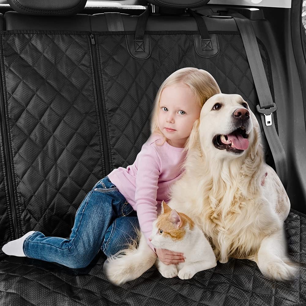 ANOSOSPECIAL Dog Car Seat Cover for Back Seat Cover,Non Stick Fur Seat