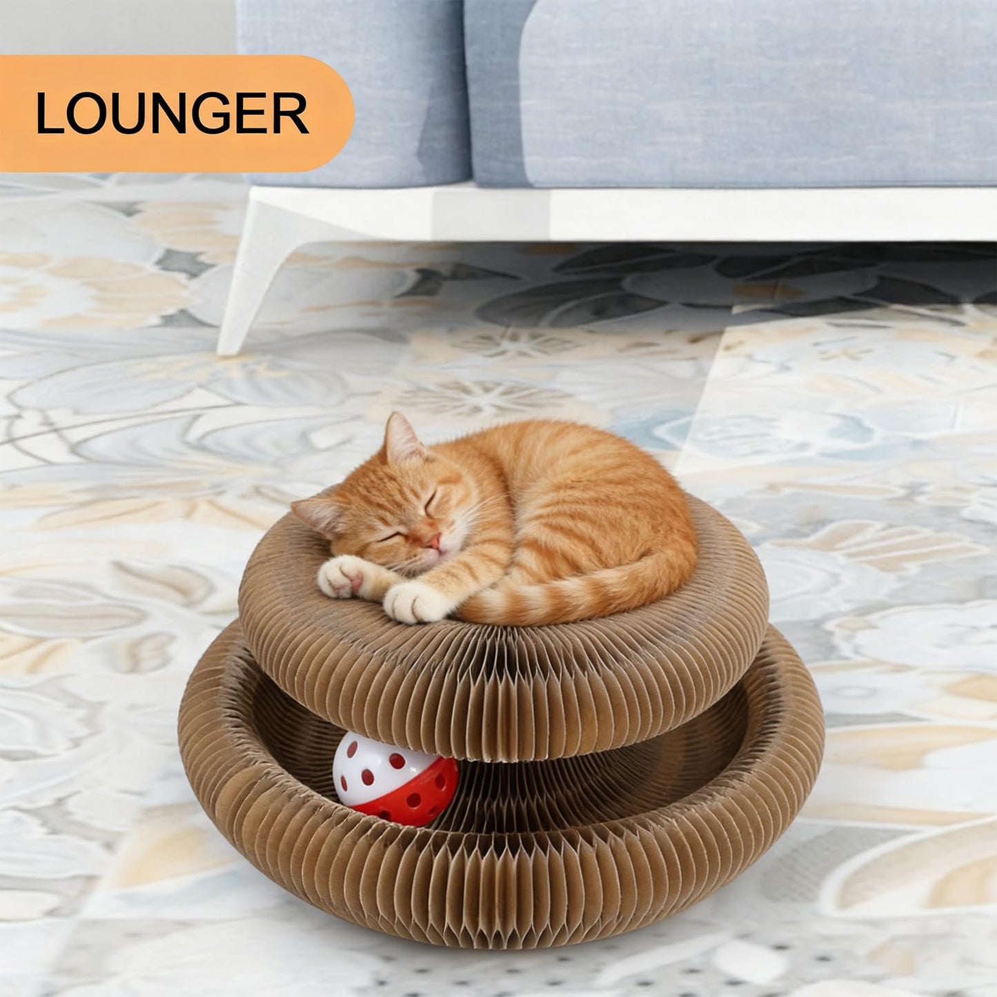 Magic Organ Cat Scratching Board, Interactive Scratch Pad with a Pad