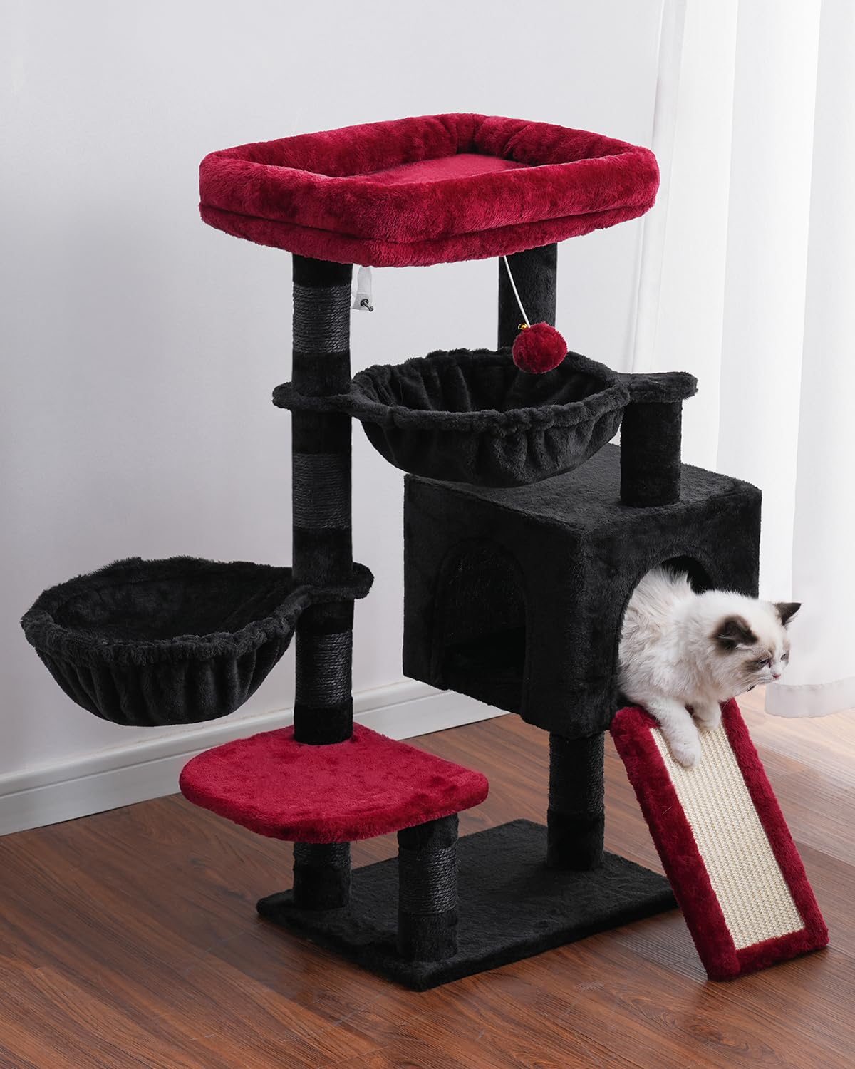 Hey-brother Gothic Cat Tree, Cat Tower for Indoor Cats, Cat House