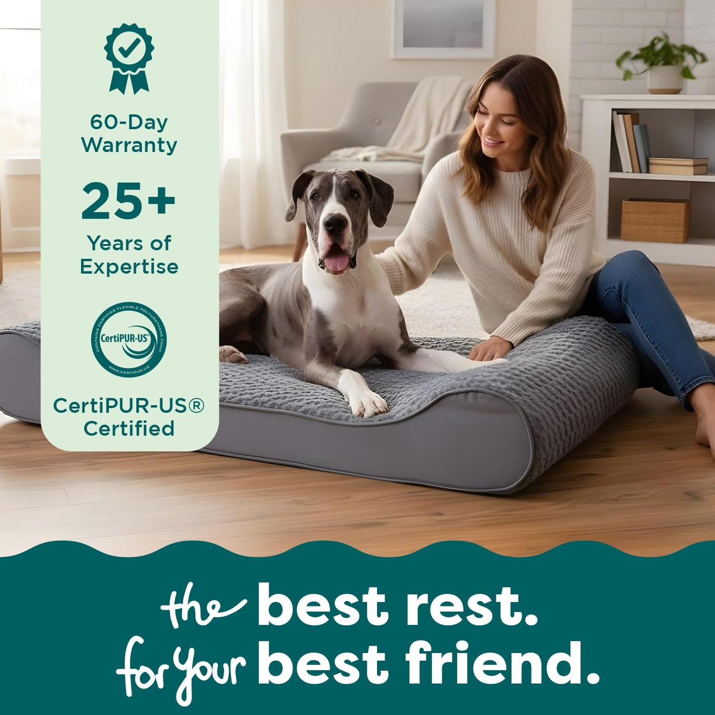 Furhaven Orthopedic Dog Bed for Large Dogs w/ Removable Washable Bed