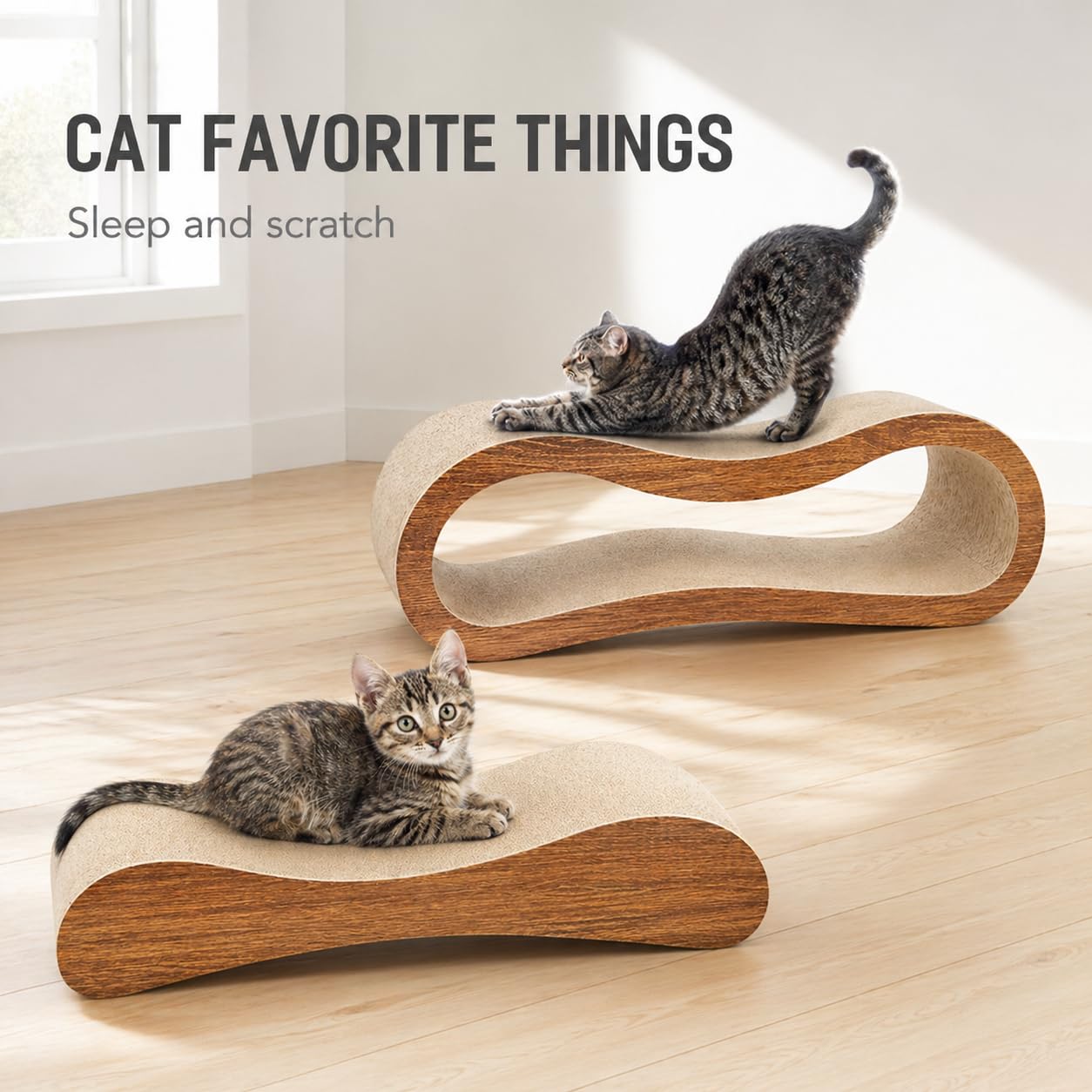 Simple Delxue Cat Scratcher, 1 Cat Scratching Board, Cat Board