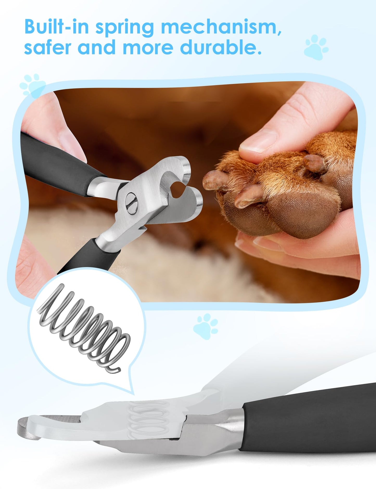 Heavy Duty Dog Nail Clippers -【Cuts Thick Nails Like Trimmer