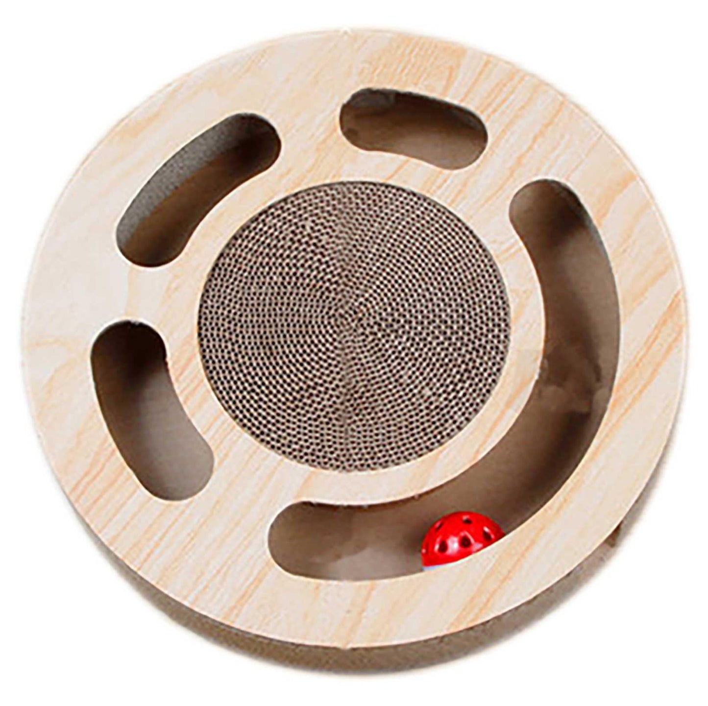 MIAOXSEN Cat Toy with Sturdy Scratching Pads and 2 Jingly Balls
