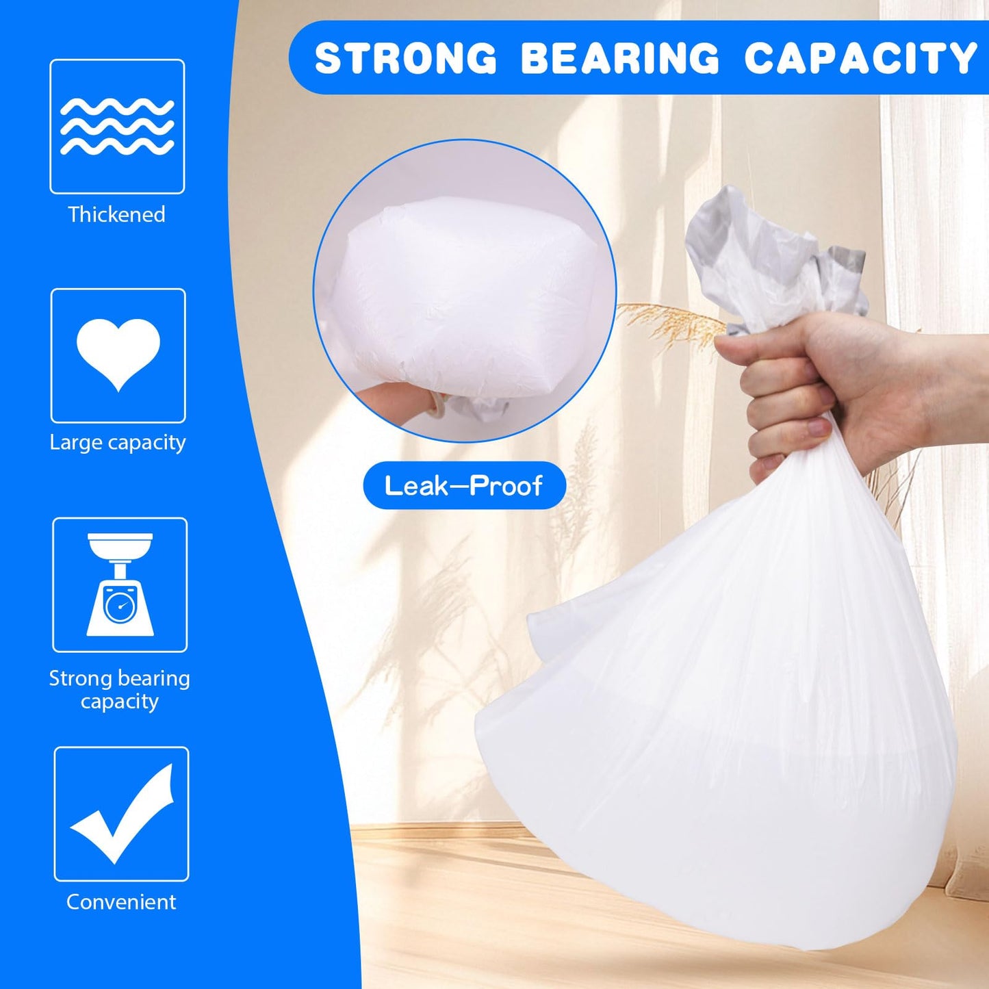 120 Pack Automatic Litter Box Liners, Compatible with SCOOPER Box