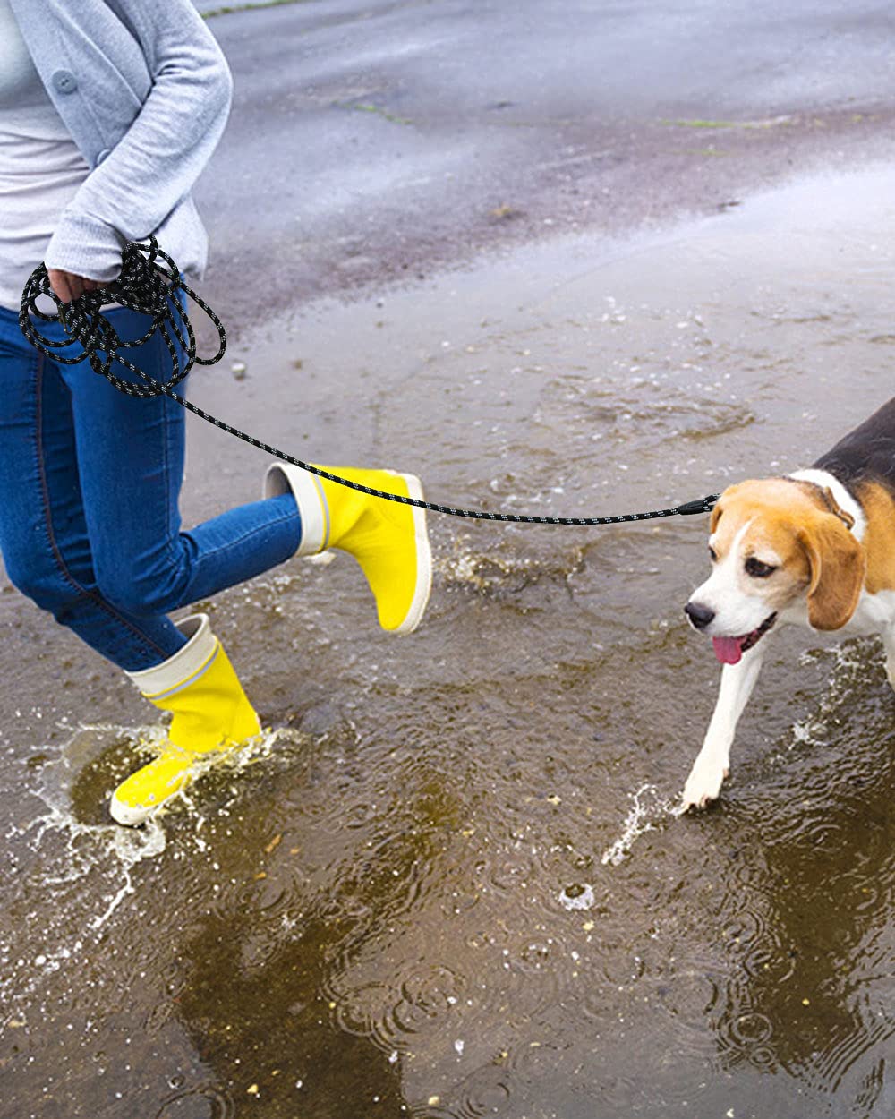 Reflective Rope Check Cord Dog Leash Heavy Duty Rope