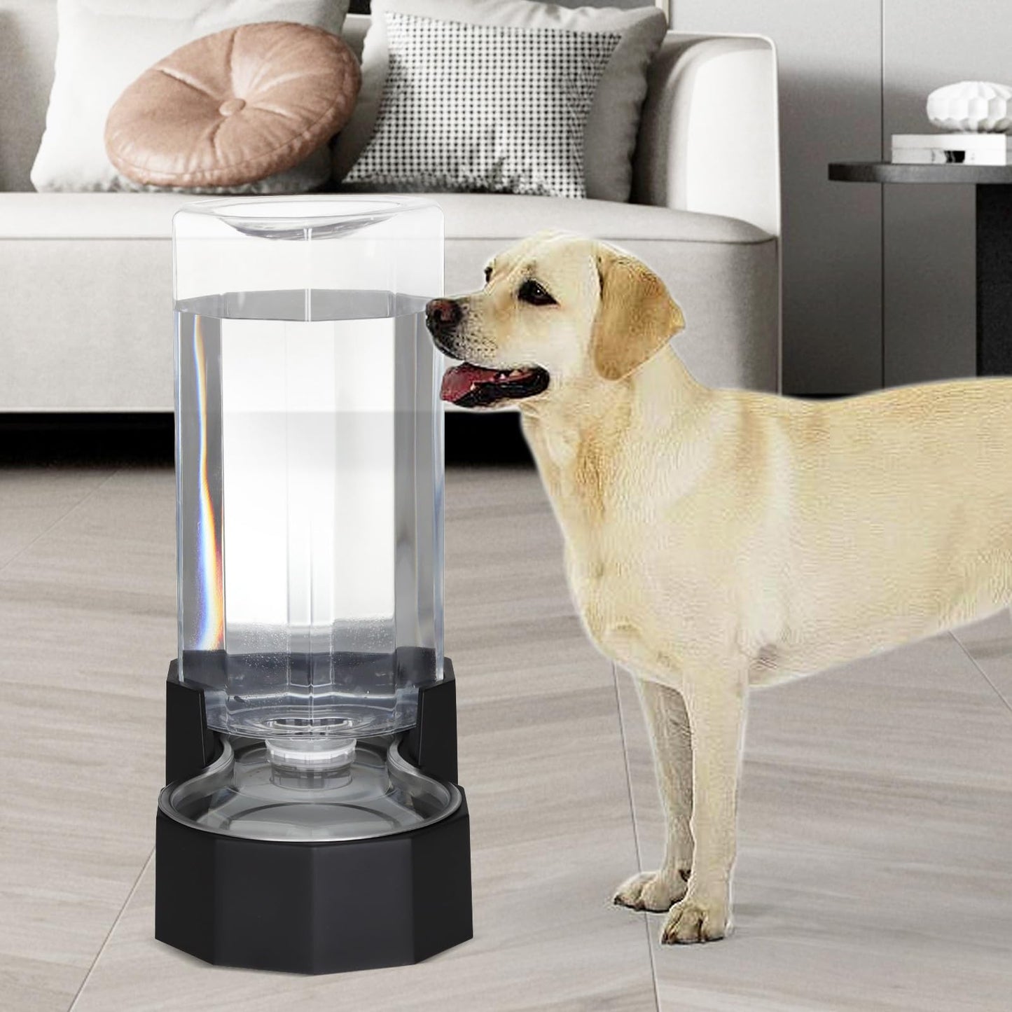 Sfozstra Large Dog Water Dispenser: Gravity Gravity Water Feeder