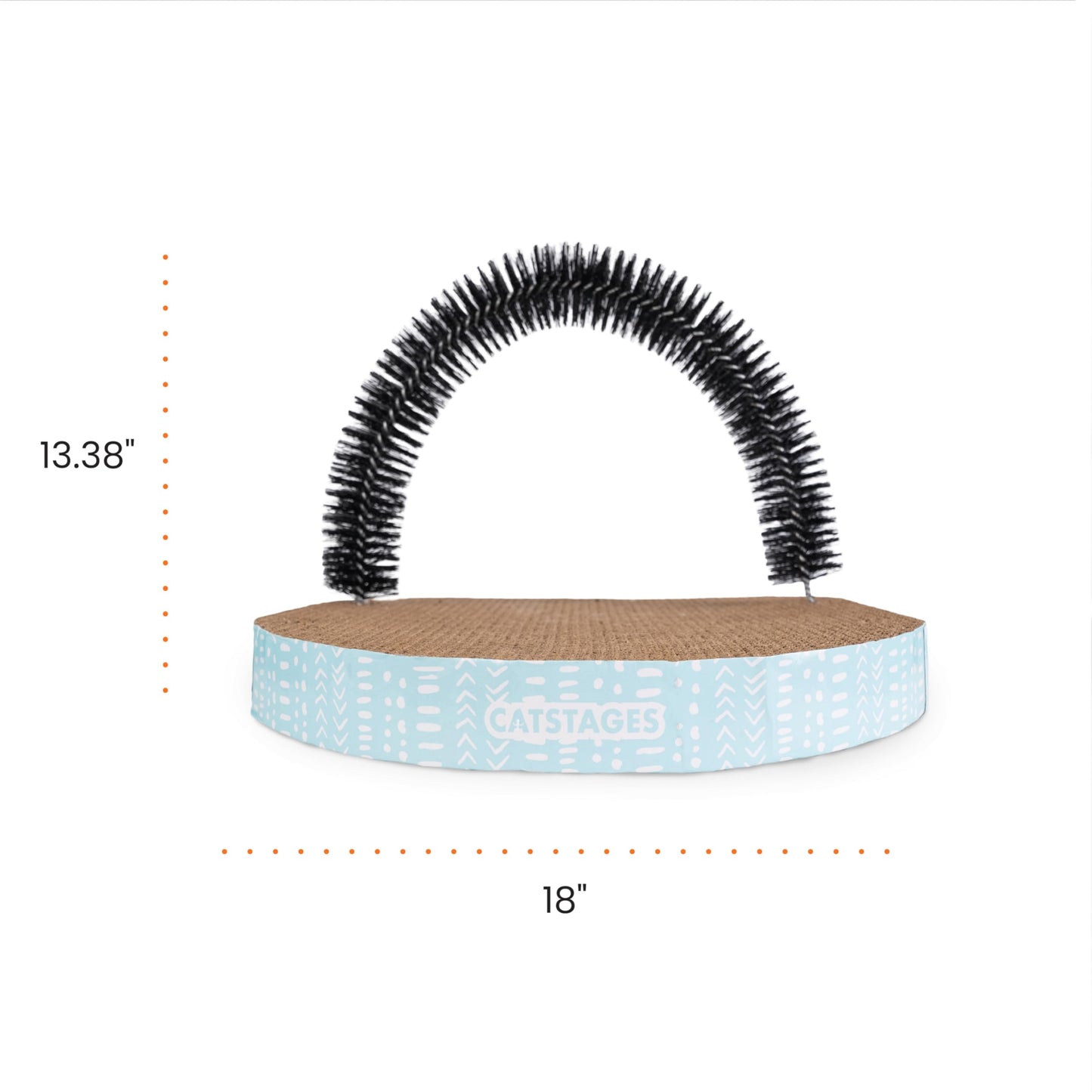 Catstages Scratch Groom Cat Scratcher with Removable Curved Scratcher