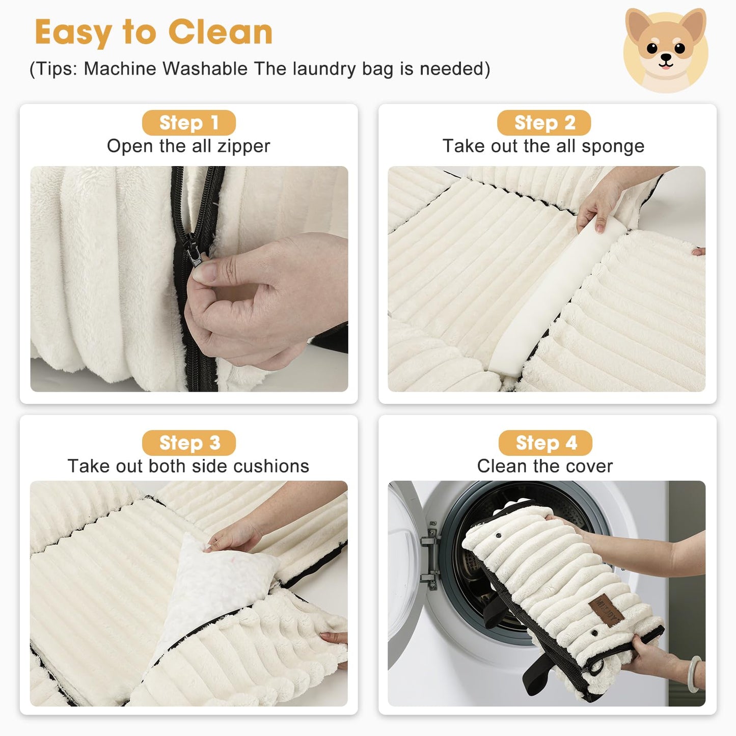MIXJOY 6-in-1 Dog Car Seat for Small/Medium Dogs up Seat