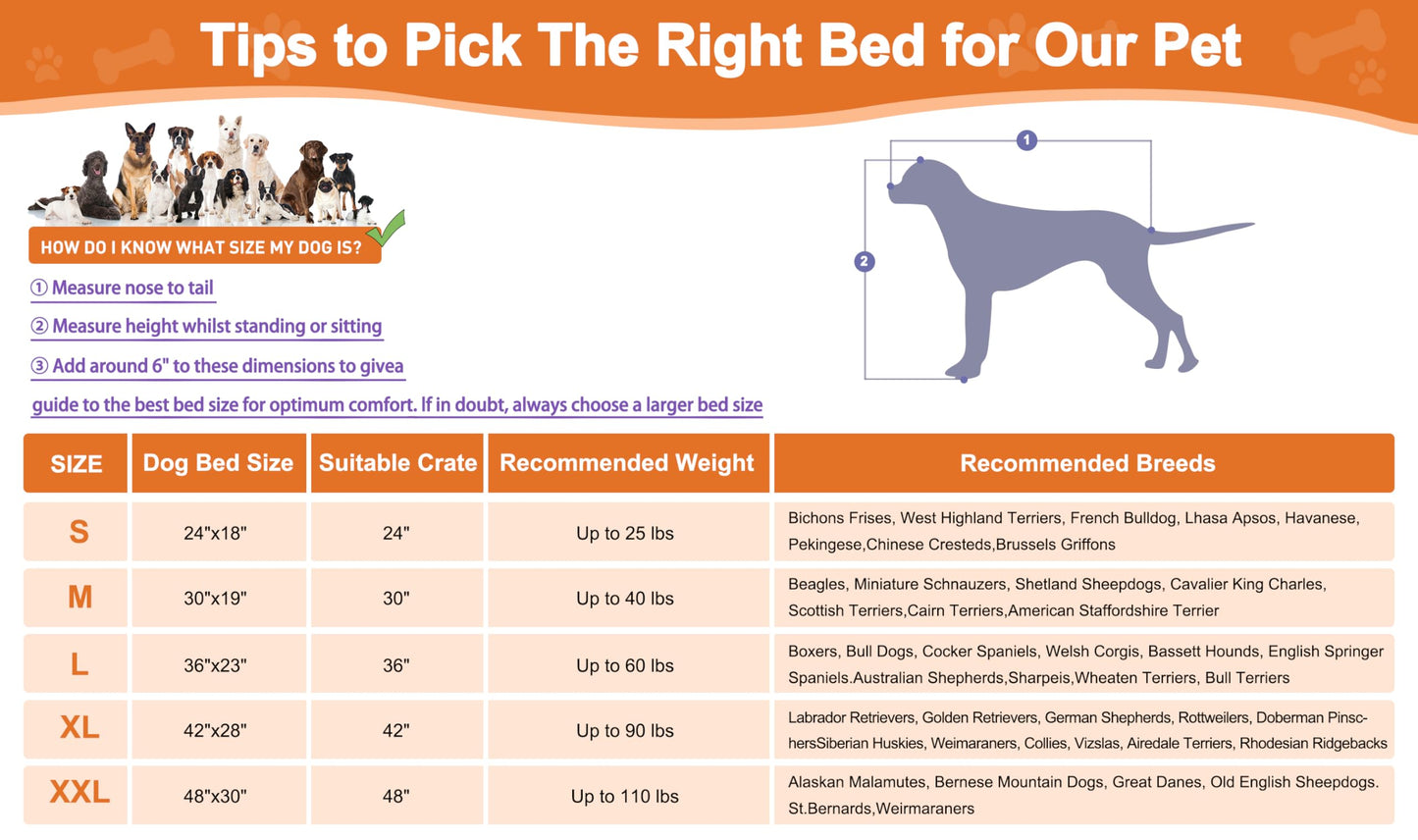 POCBLUE Extra Large Dog Bed, Washable XXL Plush Pet Mat