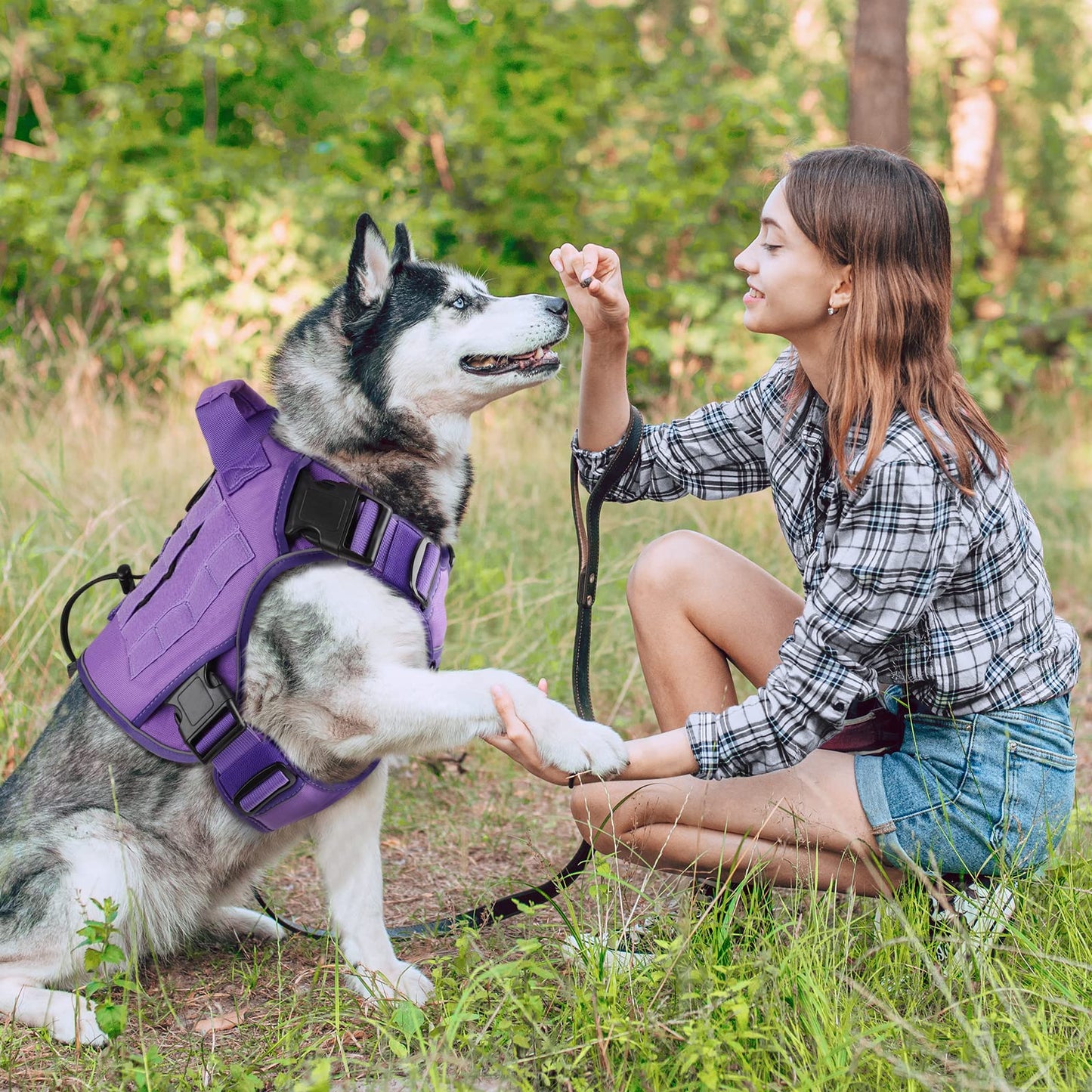 WINGOIN Tactical Dog Harness with Handle Tactical Dog Harness