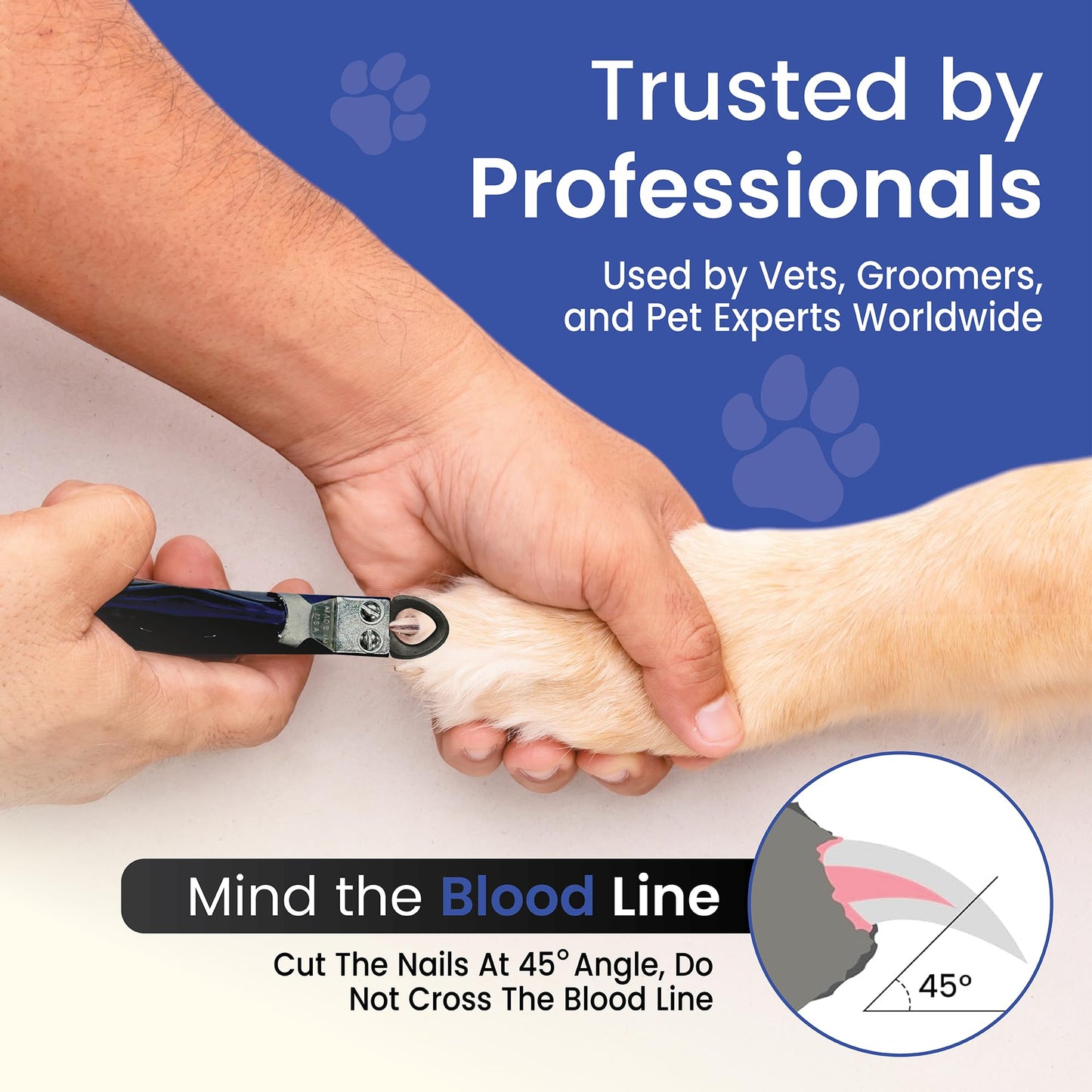 Resco USA-Made Dog Nail Clippers Guillotine Trimmer for Clean Trimmer