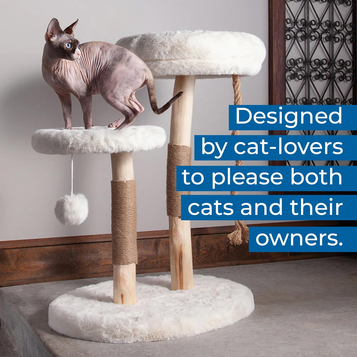 Habitat Haven The Oasis Cat Tree Luxury Cat Condo, Modern Indoor Toy