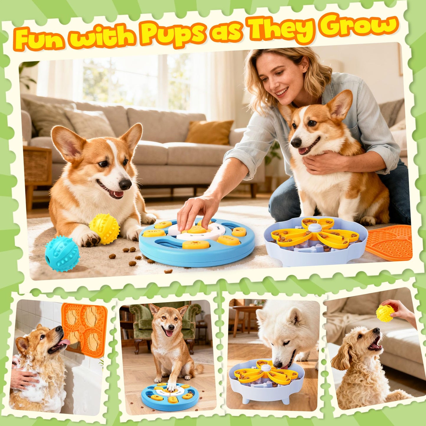 Forfon Curated Dog Puzzle Toys for Boredom and Mental Stimulation Set