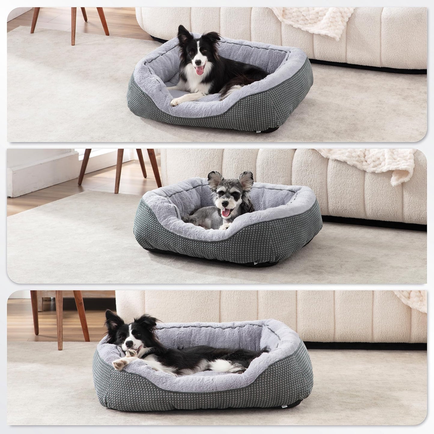 INVENHO Medium Dog Beds for Medium Dogs Washable, Rectangle Dog Bed