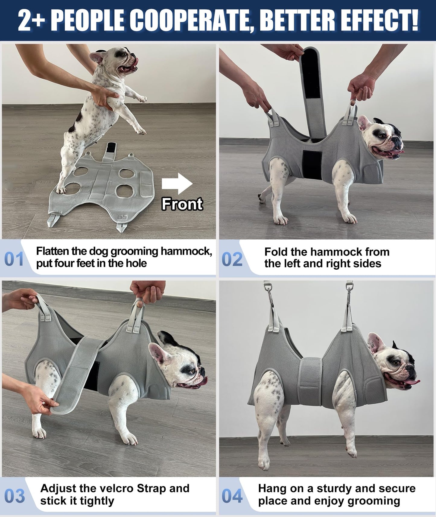 Kkiimatt Dog Grooming Hammock Harness, M-Large Dog Hammock for Nail