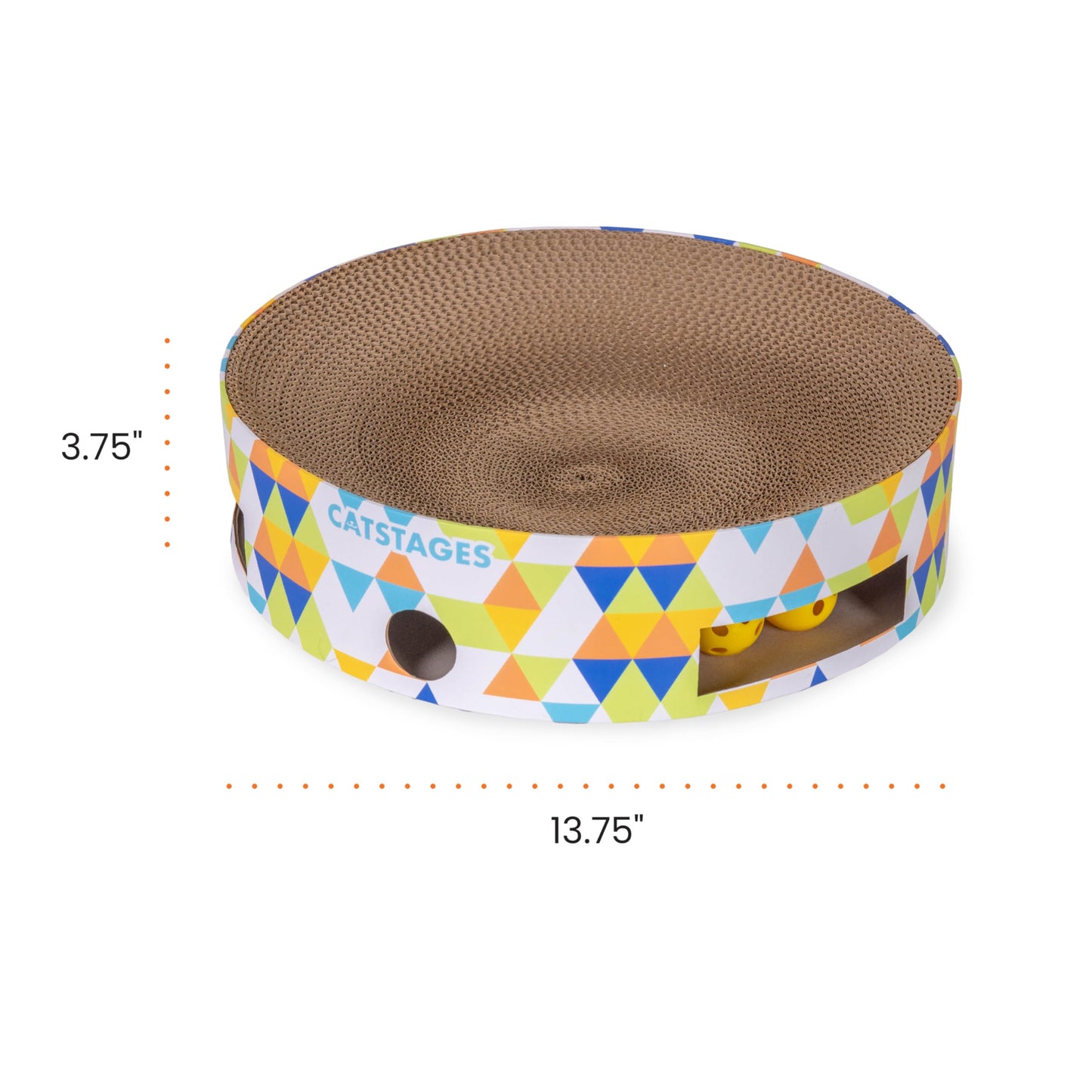 Catstages Bowl Track Scratcher Cat Ball-Track Toy, Scratcher