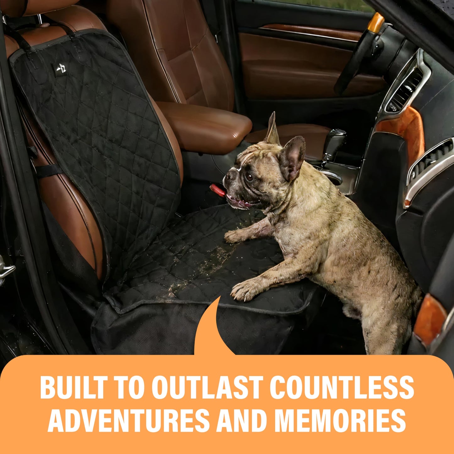 Active Pets Dog Car Seat Cover, Waterproof Front Seat Protector Seat