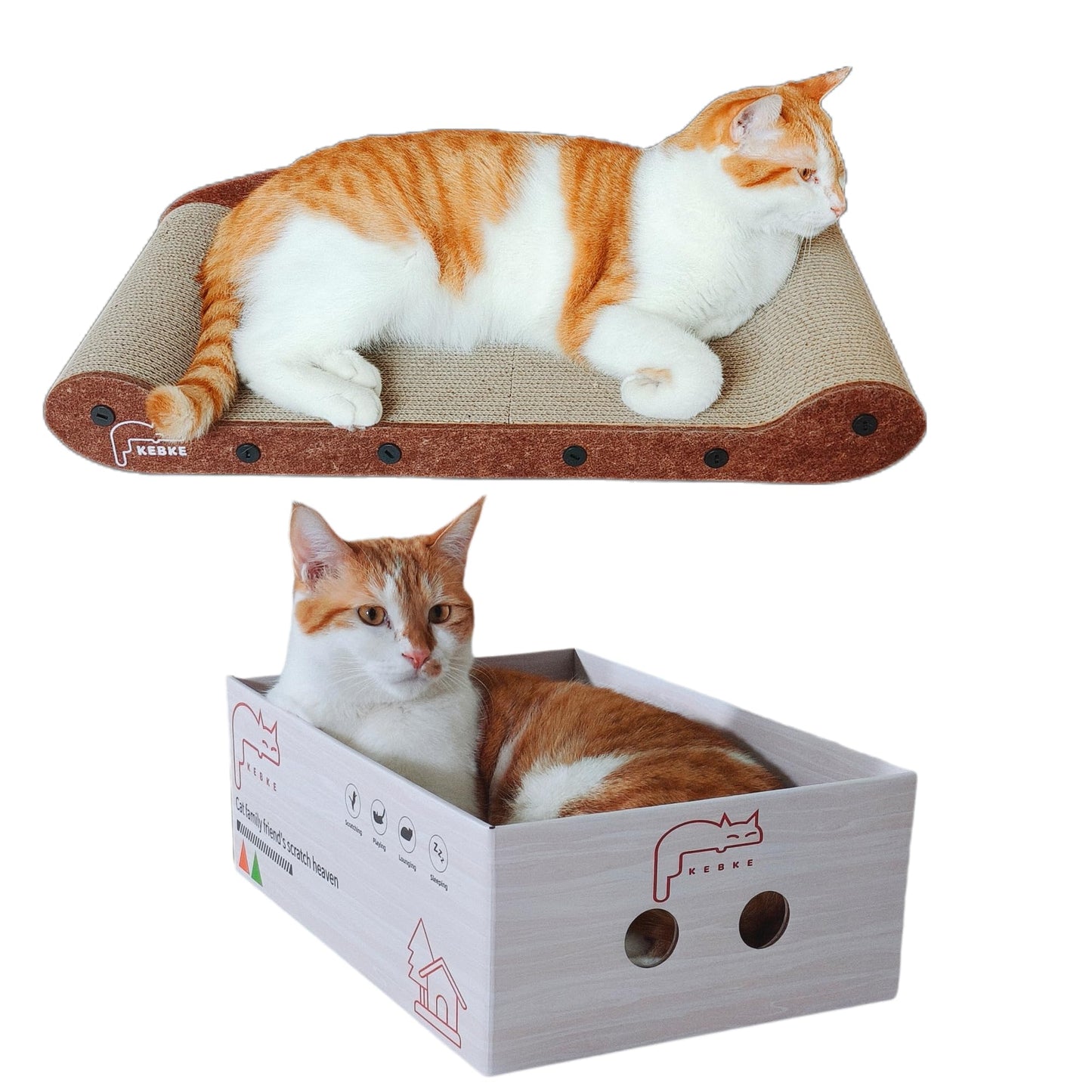 KEBKE Cat Scratcher Cat Scratching Sofa Bed 16" Lounge Box Bed