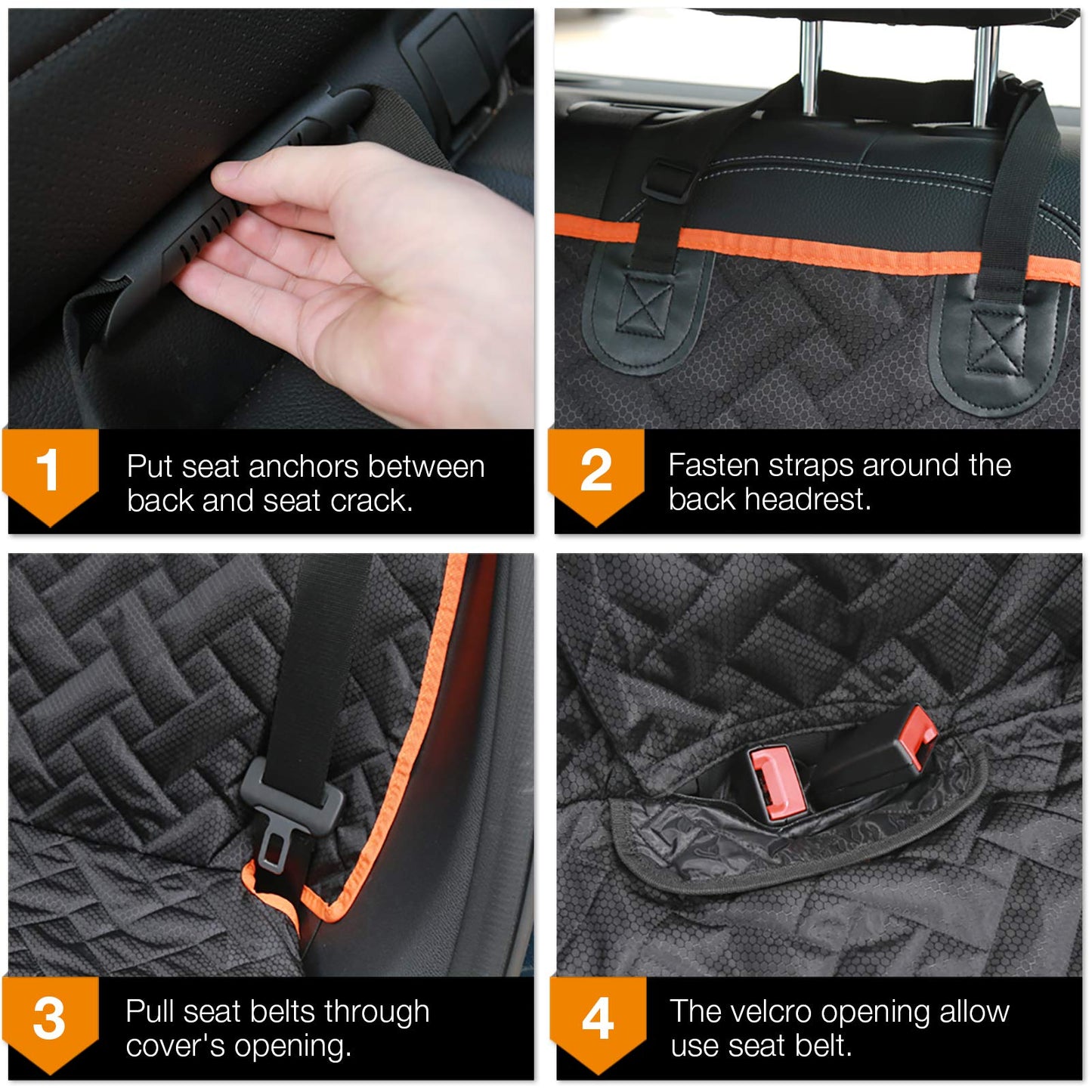 iBuddy Bench Dog Seat Cover, Oxford Cloth Vehicle Seat Cover