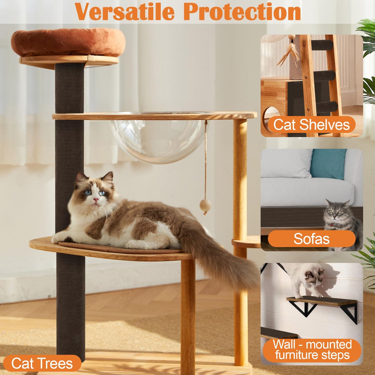Inchoco Cat Sofa Scratch Furniture Protector 100" x 15.8" Furniture