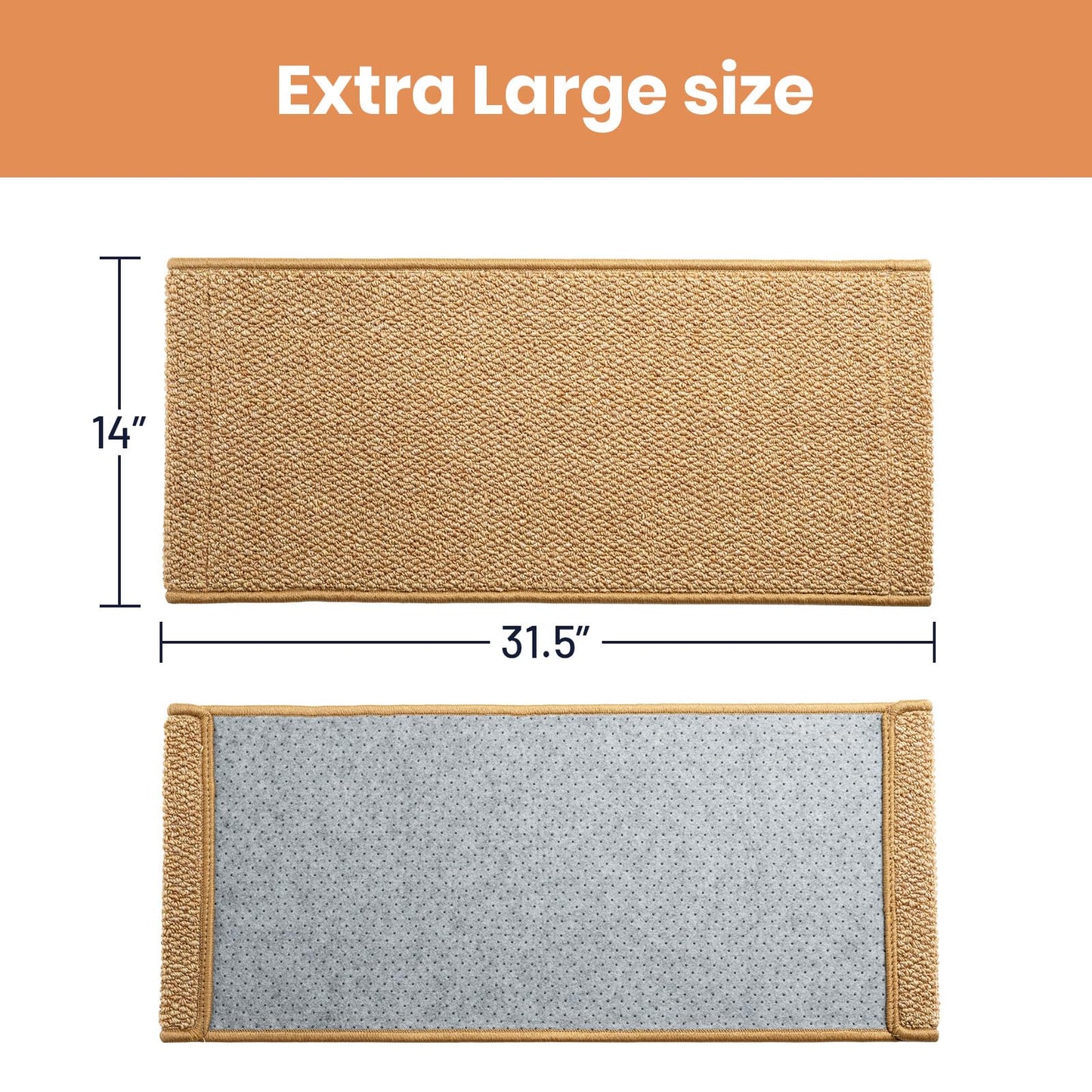 Ordora Large Cat Scratcher Mat: Upgrade Soft Sisal Horizontal Pad
