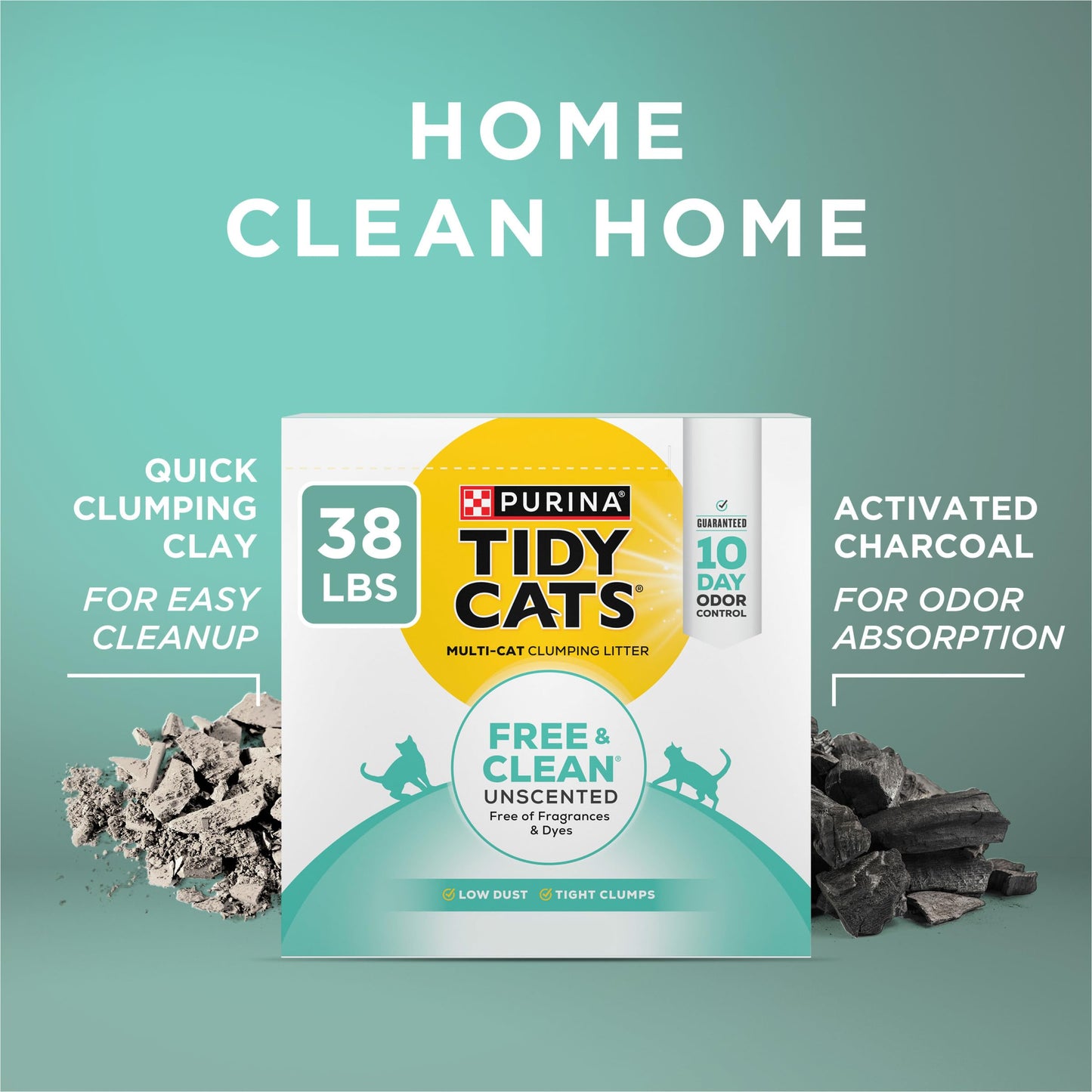 Purina Tidy Cats Free and Clean Unscented Cat Litter Box