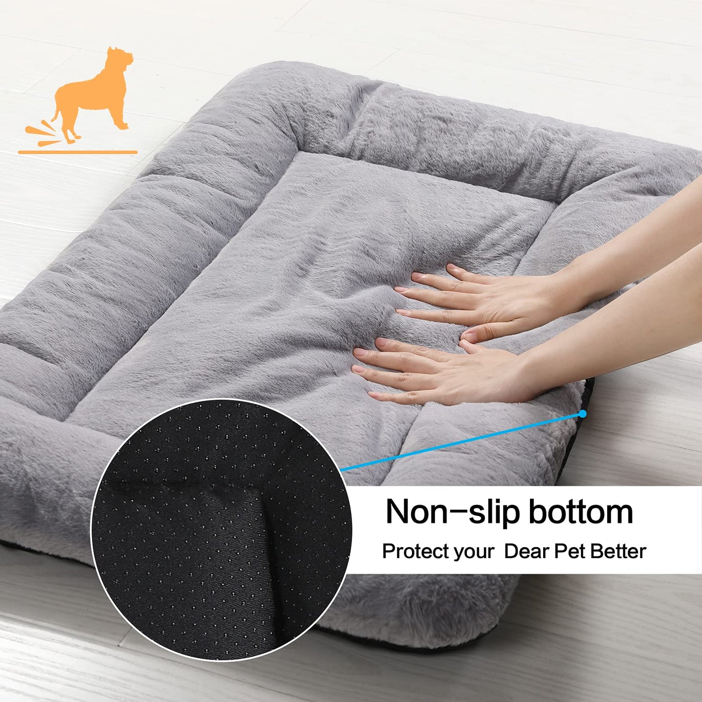 Dog Beds Crate Pad for Extra Large Dogs Fit Metal Crates,Ultra Bed