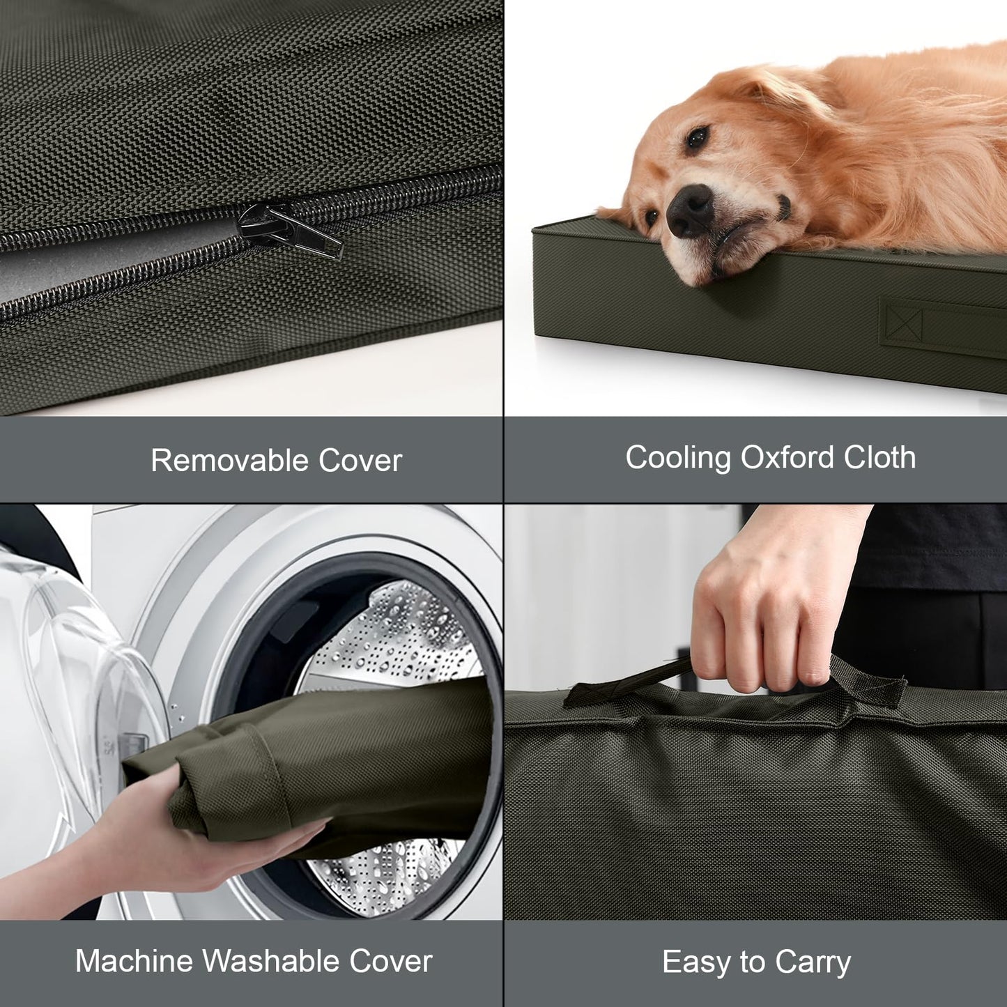 Tail Stories Outdoor All Weather Waterproof Dog Bed, Orthopedic Bed