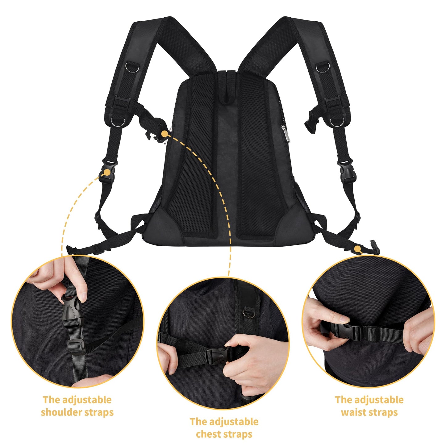 WOYYHO Pet Dog Carrier Backpack Small Dog Front Backpack Carrier