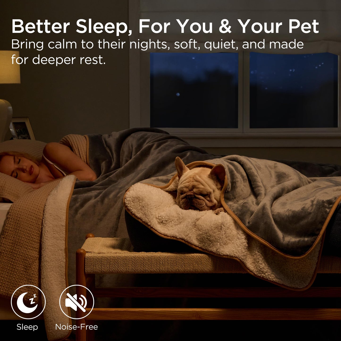 Bedsure Waterproof Blanket for Bed Queen Size- Sherpa Fleece Bed