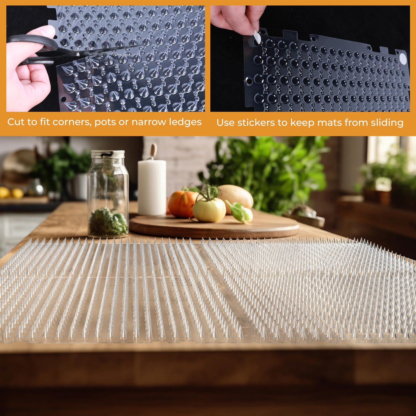 OCEANPAX Scat Mat for Cats 10 Pack Clear Cat Deterrent Mats Mat