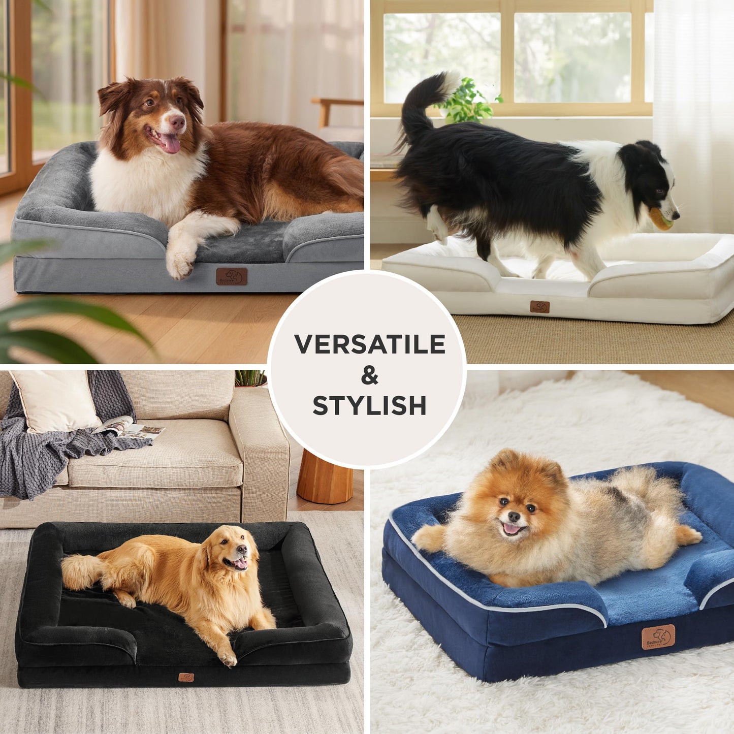 Bedsure Orthopedic Dog Bed for Extra Large Dogs XL Washable Dog Sofa